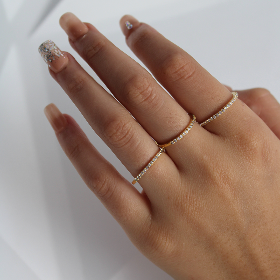Anillo Churumbela Dorada OnixJoyeria